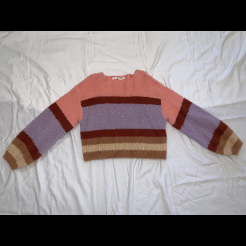 color block sweater